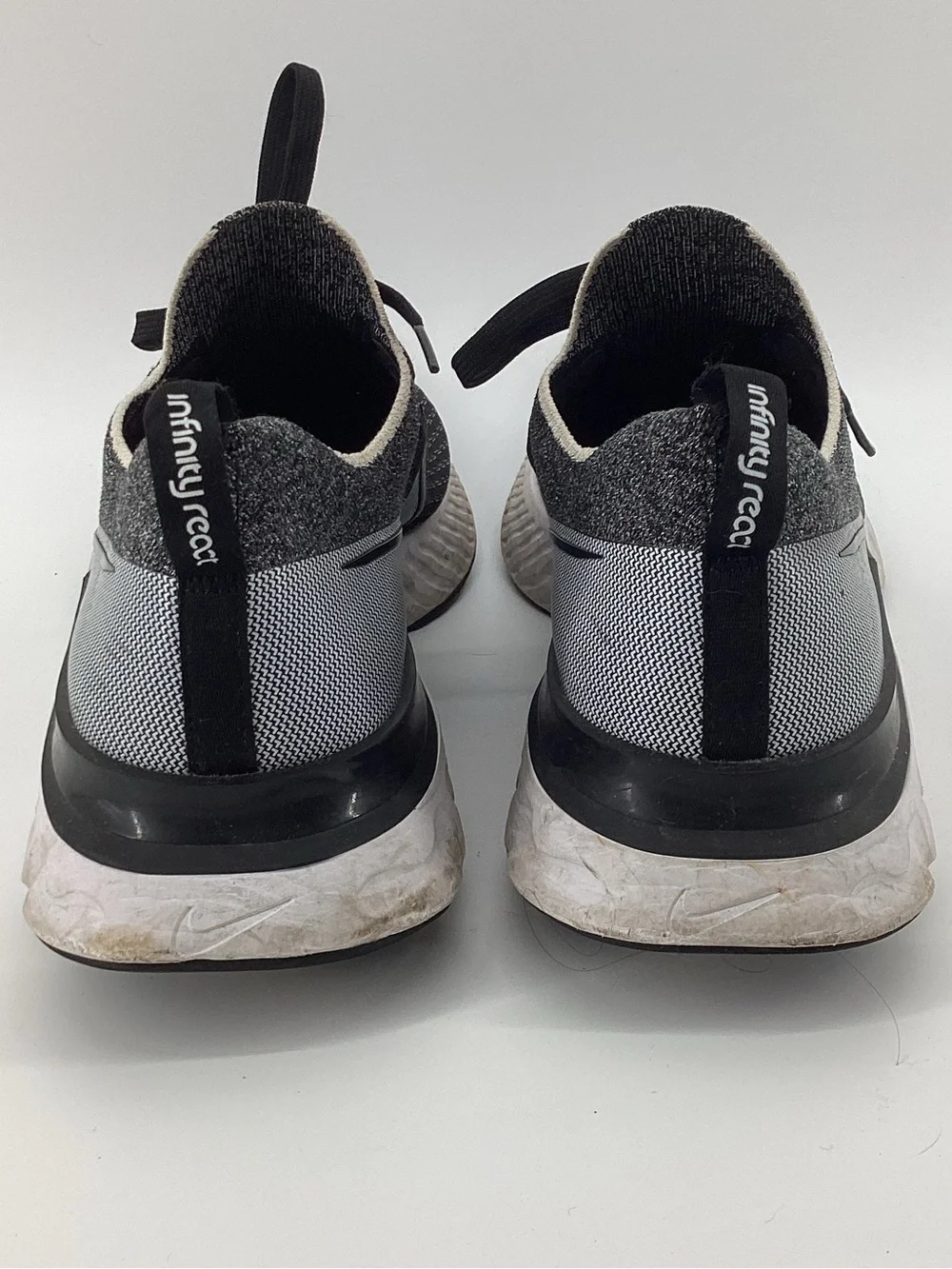 Nike Black & Gray Infinity React Knit Running Sneakers